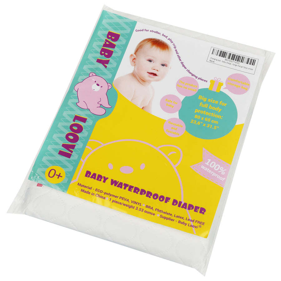 Baby Diaper Changing Pad, 21 5/8 x 31.5 Waterproof Changing Pad