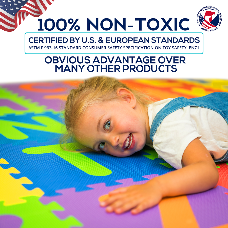 Foam Play Mat for Kids 100 NON TOXIC 36 Tiles 12x12 Total