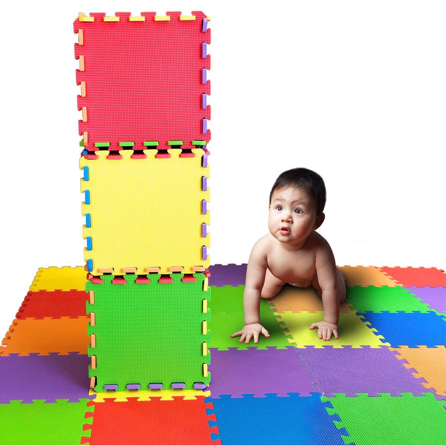 Kids Play Mat for Play & Exercise 36 Tiles 12x12 Total Coverage 36 Sq Ft